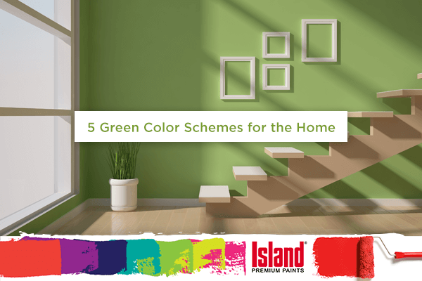 5 green color schemes for your home