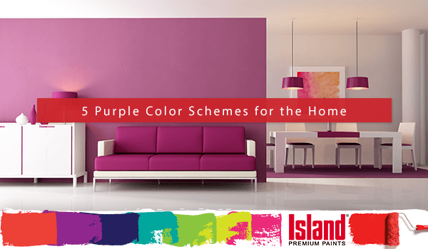 purple color scheme for your home