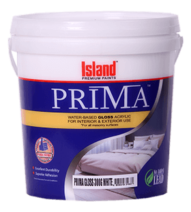 island prima gloss white paint
