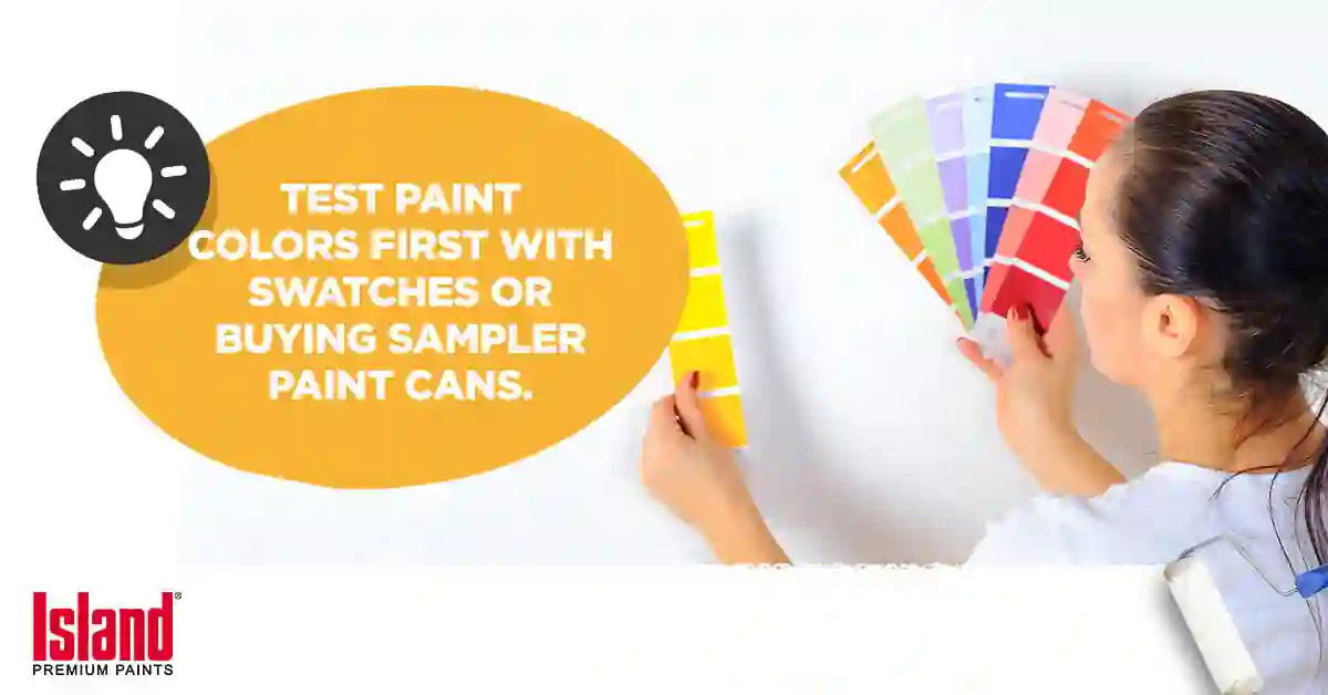 tips for choosing colors with color swatches